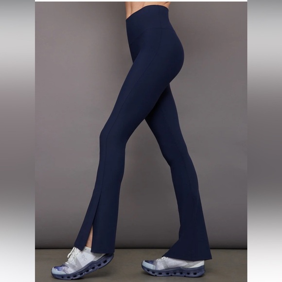 Carbon38 Pants - Carbon38 Split Bootcut Legging Navy